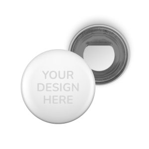 Gepersonaliseerde ronde button met flesseopener - Belgian Button Company