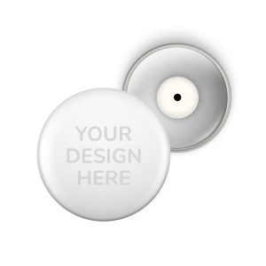 Gepersonaliseerde ronde button met kledingmagneet - Belgian Button Company